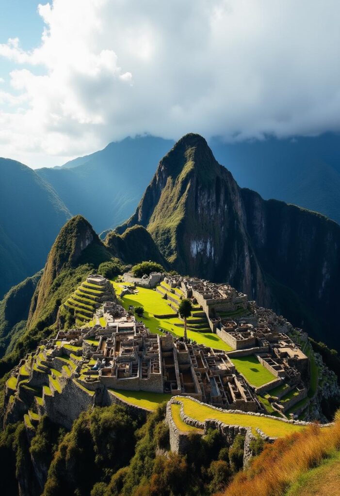 Andes Mountains, South America Featuring stunning views of Machu Picchu or the colorful landscapes of Patagonia (2)