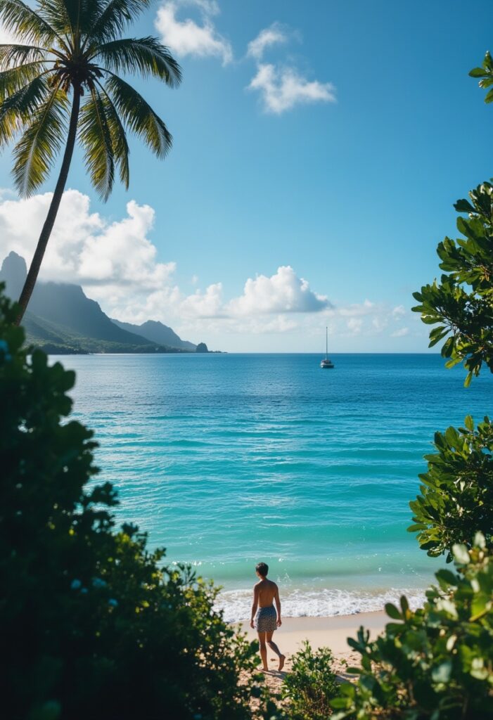 Bora Bora The vibrant blues of the lagoon and lush greenery are simply mesmerizing (1)