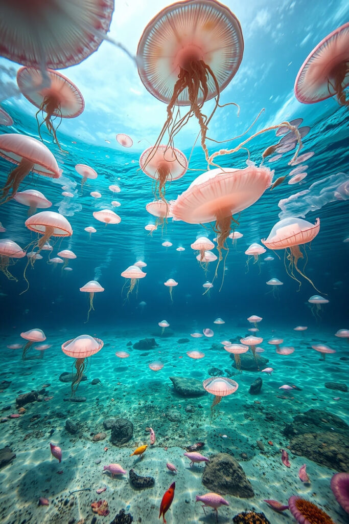 Dreamlike surreal imagery transforms Palau’s Jellyfish Lakes