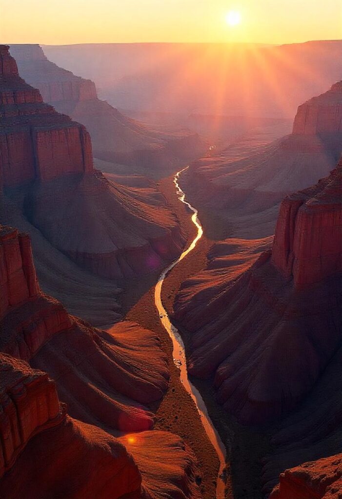 Grand Canyon A breathtaking aerial view showcasing the canyon’s vastness. (2)