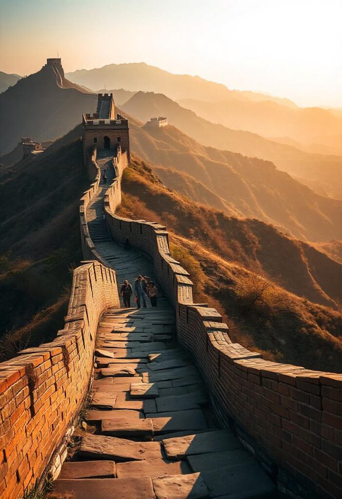 Great Wall of China A winding path through stunning landscapes, showcasing human ingenuity (2)