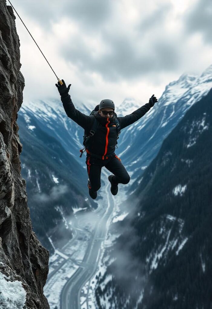 Lauterbrunnen, Switzerland BASE jumping paradise.