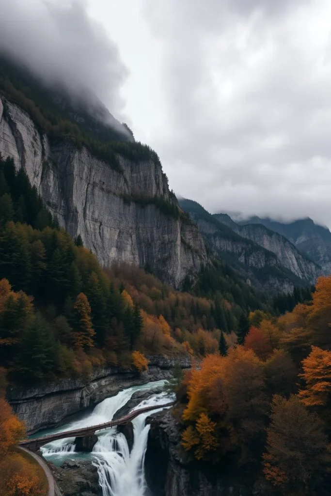 Lauterbrunnen waterfall