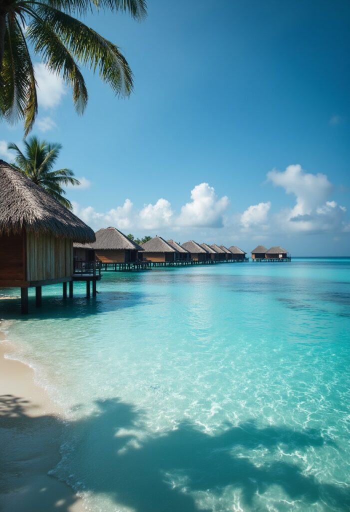 Maldives Crystal clear waters and overwater bungalows create a serene escape (1)