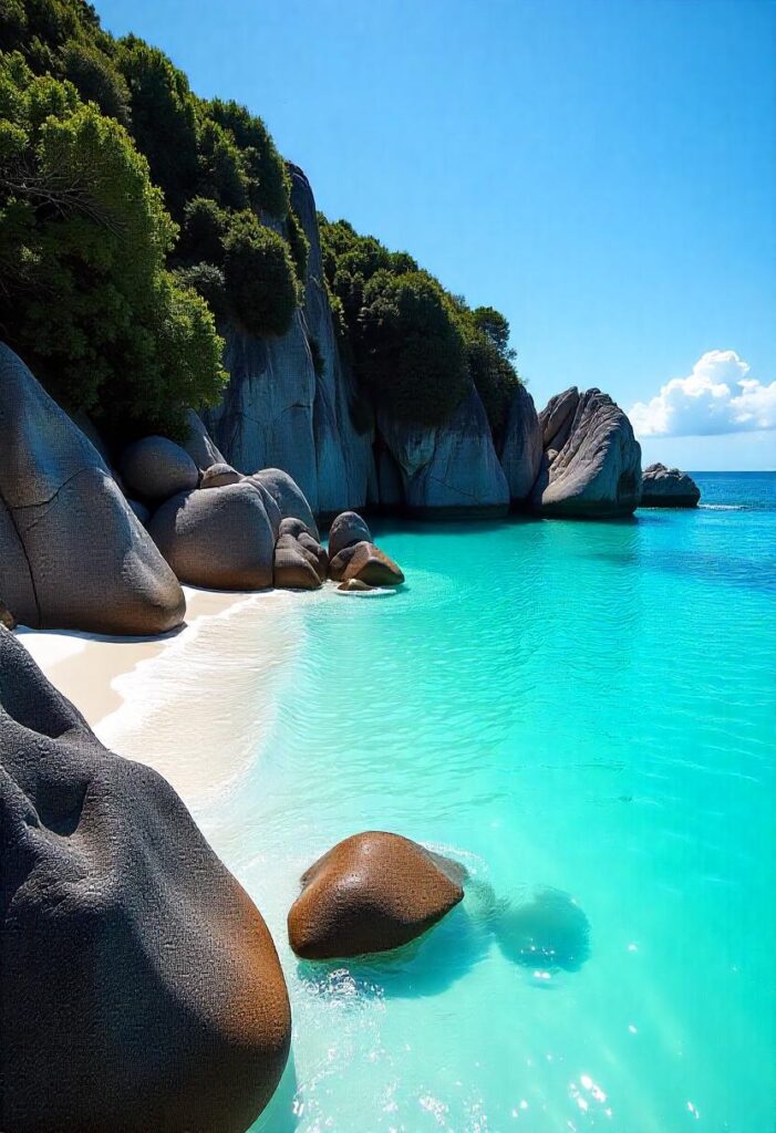 Seychelles The unique granite boulders and turquoise waters of Anse Source d'Argent (1)
