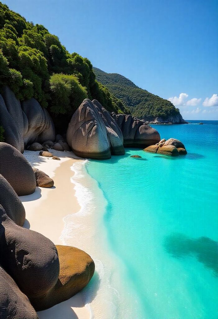 Seychelles The unique granite boulders and turquoise waters of Anse Source d'Argent (2)