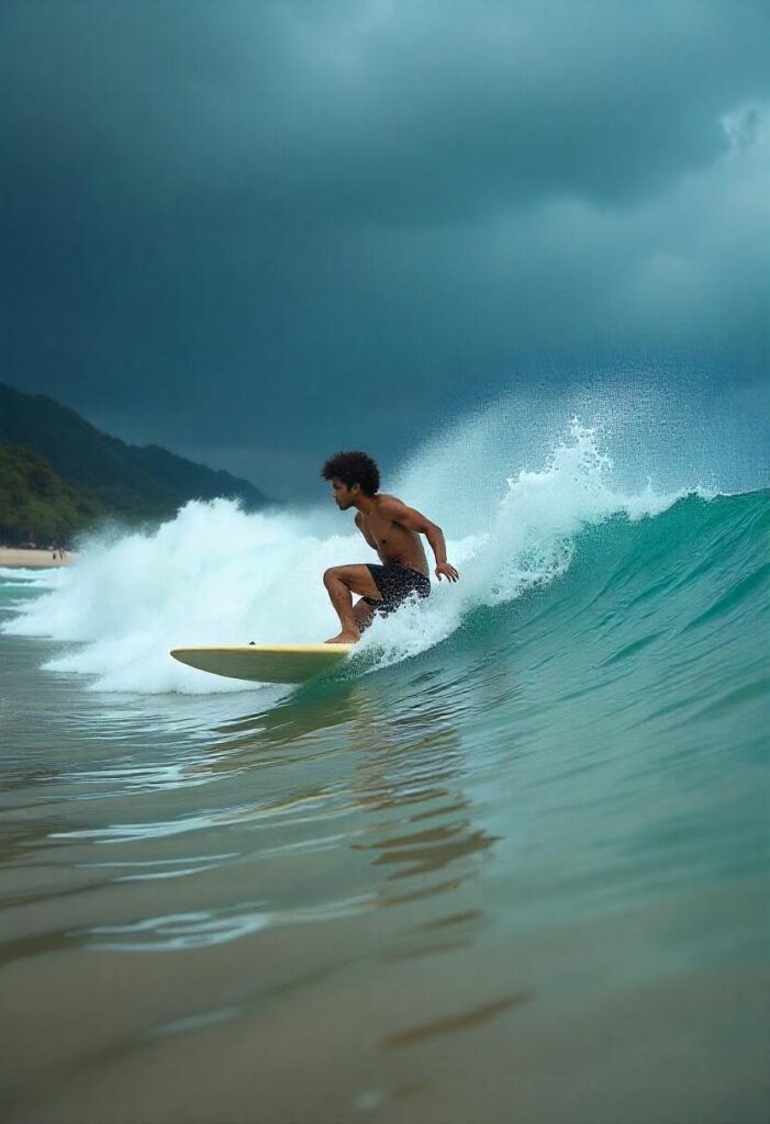Siargao, Philippines Cloud 9 surfing.