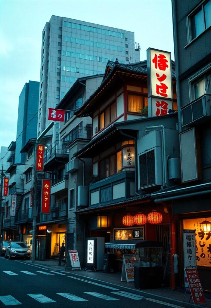 Tokyo A blend of traditional and modern architecture, showcasing the city’s unique charm. (2)