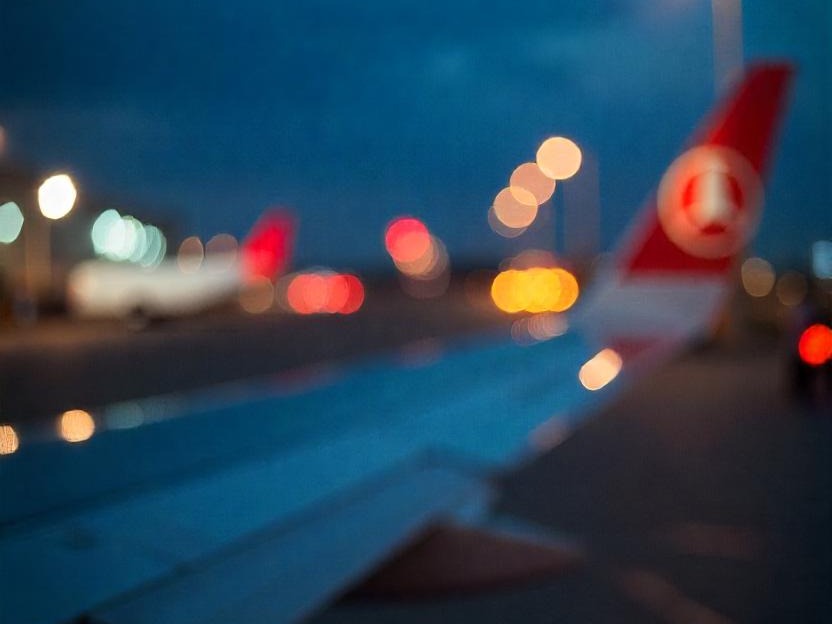 cropped aesthetic airport scene in blue hour runway views (4)