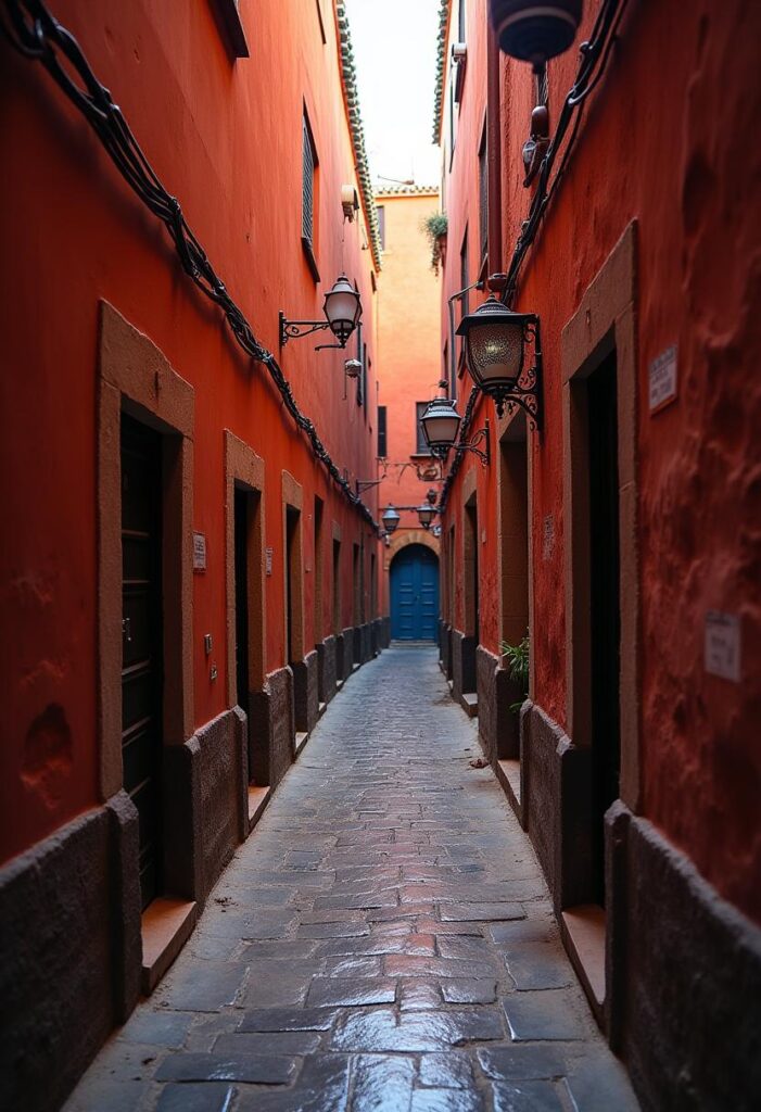 the lively atmosphere of Marrakech's alleyways, reflecting the cultural richness and travel aesthetic (2)
