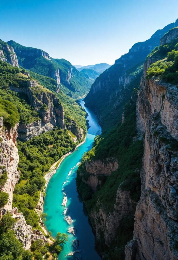 verdon gorge france showcasing a bright blue river 12825